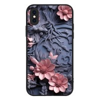 Θήκη Sonique 3D Flower Series για Apple iPhone X / iPhone XS Ροζ 02