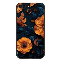 Θήκη Sonique 3D Flower Series για Apple iPhone 7 Plus / iPhone 8 Plus Πορτοκαλί 01
