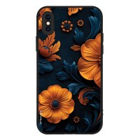 Θήκη Sonique 3D Flower Series για Apple iPhone X / iPhone XS Πορτοκαλί 01