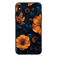 Θήκη Sonique 3D Flower Series για Apple iPhone XS MAX Πορτοκαλί 01