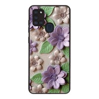 Θήκη Sonique 3D Flower Series για Samsung Galaxy A21s Βιολετί
