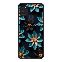 Θήκη Sonique 3D Flower Series για Samsung Galaxy A21s Γαλάζιο