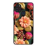 Θήκη Sonique 3D Flower Series για Samsung Galaxy A21s Σομόν