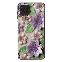 Θήκη Sonique 3D Flower Series για Samsung Galaxy A22 4G / Galaxy M32 4G / Galaxy M22 4G Βιολετί