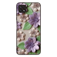 Θήκη Sonique 3D Flower Series για Samsung Galaxy A22 5G Βιολετί