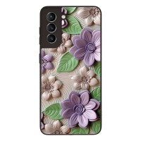 Θήκη Sonique 3D Flower Series για Samsung Galaxy S21 Βιολετί