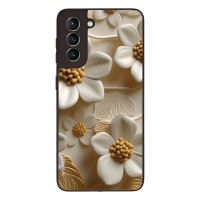 Θήκη Sonique 3D Flower Series για Samsung Galaxy S21 Λευκό