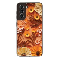 Θήκη Sonique 3D Flower Series για Samsung Galaxy S21 Πορτοκαλί