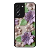 Θήκη Sonique 3D Flower Series για Samsung Galaxy S21 FE Βιολετί