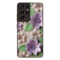 Θήκη Sonique 3D Flower Series για Samsung Galaxy S21 Ultra Βιολετί