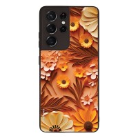 Θήκη Sonique 3D Flower Series για Samsung Galaxy S21 Ultra Πορτοκαλί