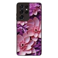 Θήκη Sonique 3D Flower Series για Samsung Galaxy S21 Ultra Ροζ