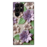 Θήκη Sonique 3D Flower Series για Samsung Galaxy S22 Ultra Βιολετί