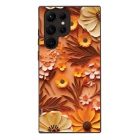 Θήκη Sonique 3D Flower Series για Samsung Galaxy S22 Ultra Πορτοκαλί
