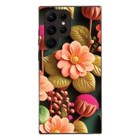 Θήκη Sonique 3D Flower Series για Samsung Galaxy S22 Ultra Σομόν