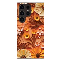 Θήκη Sonique 3D Flower Series για Samsung Galaxy S23 Ultra Πορτοκαλί