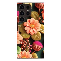 Θήκη Sonique 3D Flower Series για Samsung Galaxy S23 Ultra Σομόν