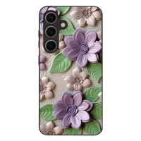 Θήκη Sonique 3D Flower Series για Samsung Galaxy S24 Βιολετί