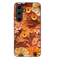 Θήκη Sonique 3D Flower Series για Samsung Galaxy S24 Πορτοκαλί