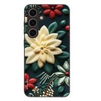 Θήκη Sonique 3D Flower Series για Samsung Galaxy S24 Πράσινο