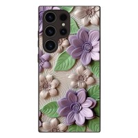 Θήκη Sonique 3D Flower Series για Samsung Galaxy S24 Ultra Βιολετί