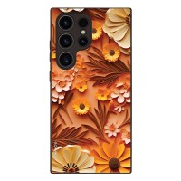 Θήκη Sonique 3D Flower Series για Samsung Galaxy S24 Ultra Πορτοκαλί