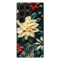 Θήκη Sonique 3D Flower Series για Samsung Galaxy S24 Ultra Πράσινο
