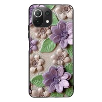 Θήκη Sonique 3D Flower Series για Xiaomi Mi 11 Lite 4G / Mi 11 Lite 5G Βιολετί