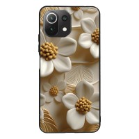 Θήκη Sonique 3D Flower Series για Xiaomi Mi 11 Lite 4G / Mi 11 Lite 5G Λευκό