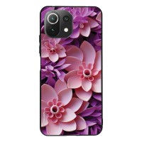 Θήκη Sonique 3D Flower Series για Xiaomi Mi 11 Lite 4G / Mi 11 Lite 5G Ροζ