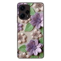 Θήκη Sonique 3D Flower Series για Xiaomi Poco F5 5G Βιολετί
