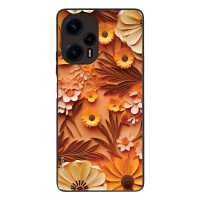 Θήκη Sonique 3D Flower Series για Xiaomi Poco F5 5G Πορτοκαλί