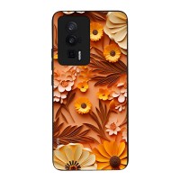 Θήκη Sonique 3D Flower Series για Xiaomi Poco F5 Pro 5G Πορτοκαλί