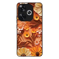 Θήκη Sonique 3D Flower Series για Xiaomi Poco F6 5G Πορτοκαλί