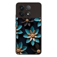 Θήκη Sonique 3D Flower Series για Xiaomi Poco F6 Pro 5G Γαλάζιο