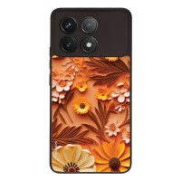Θήκη Sonique 3D Flower Series για Xiaomi Poco F6 Pro 5G Πορτοκαλί