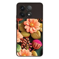 Θήκη Sonique 3D Flower Series για Xiaomi Poco F6 Pro 5G Σομόν