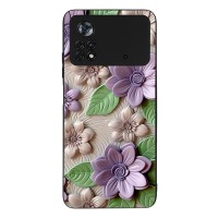 Θήκη Sonique 3D Flower Series για Xiaomi Poco X4 Pro 5G Βιολετί