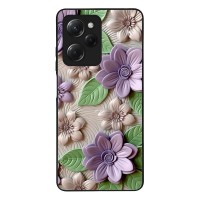 Θήκη Sonique 3D Flower Series για Xiaomi Poco X5 Pro 5G Βιολετί