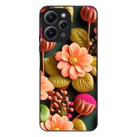 Θήκη Sonique 3D Flower Series για Xiaomi Redmi 12 4G / Redmi 12 5G Σομόν