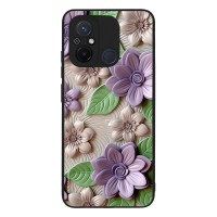 Θήκη Sonique 3D Flower Series για Xiaomi Redmi 12C Βιολετί