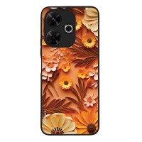 Θήκη Sonique 3D Flower Series για Xiaomi Redmi 13 4G / Poco M6 4G Πορτοκαλί