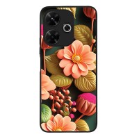 Θήκη Sonique 3D Flower Series για Xiaomi Redmi 13 4G / Poco M6 4G Σομόν