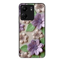 Θήκη Sonique 3D Flower Series για Xiaomi Redmi 13C 4G / Poco C65 4G Βιολετί