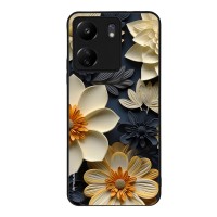 Θήκη Sonique 3D Flower Series για Xiaomi Redmi 13C 4G / Poco C65 4G Εκρού