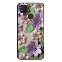 Θήκη Sonique 3D Flower Series για Xiaomi Redmi 9C / Redmi 10A Βιολετί