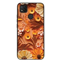 Θήκη Sonique 3D Flower Series για Xiaomi Redmi 9C / Redmi 10A Πορτοκαλί