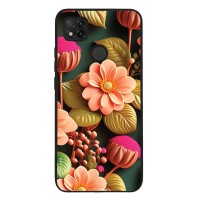 Θήκη Sonique 3D Flower Series για Xiaomi Redmi 9C / Redmi 10A Σομόν
