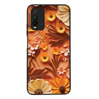 Θήκη Sonique 3D Flower Series για Xiaomi Redmi 9T Πορτοκαλί