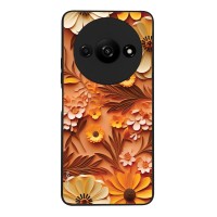 Θήκη Sonique 3D Flower Series για Xiaomi Redmi A3 / Redmi A3x Πορτοκαλί